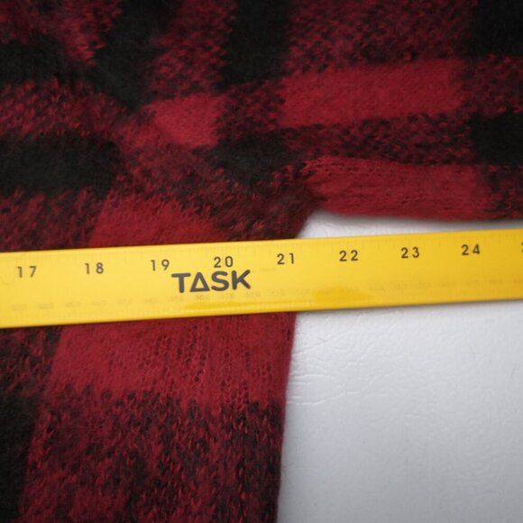NWOT Ricki's Ladies Size Small Red & Black Check Straight Fit Open Cardigan - Picture 7 of 9